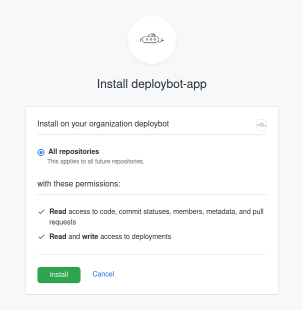 Install GitHub App